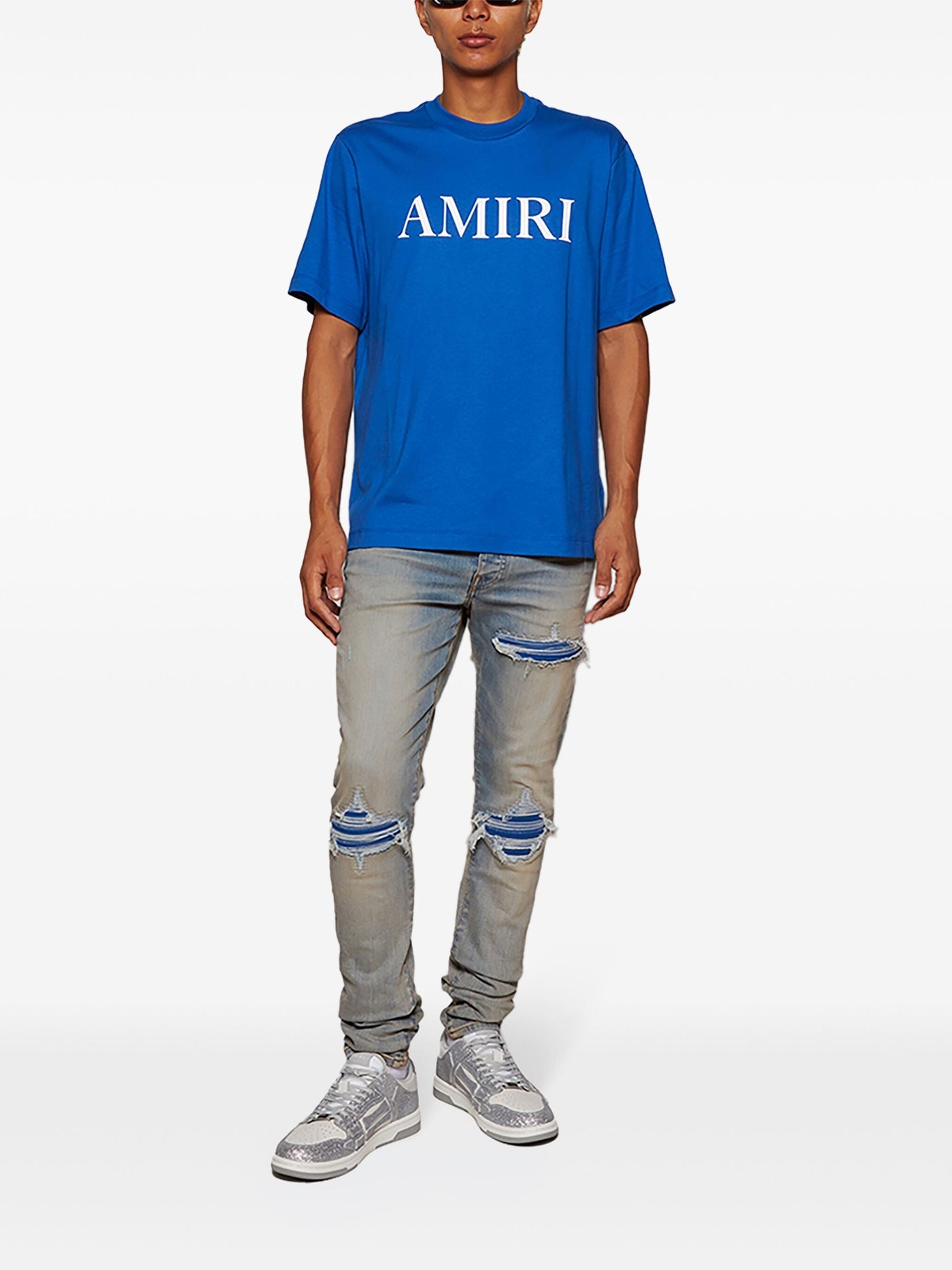 Amiri Core Logo bedrukt T-shirt in blauw