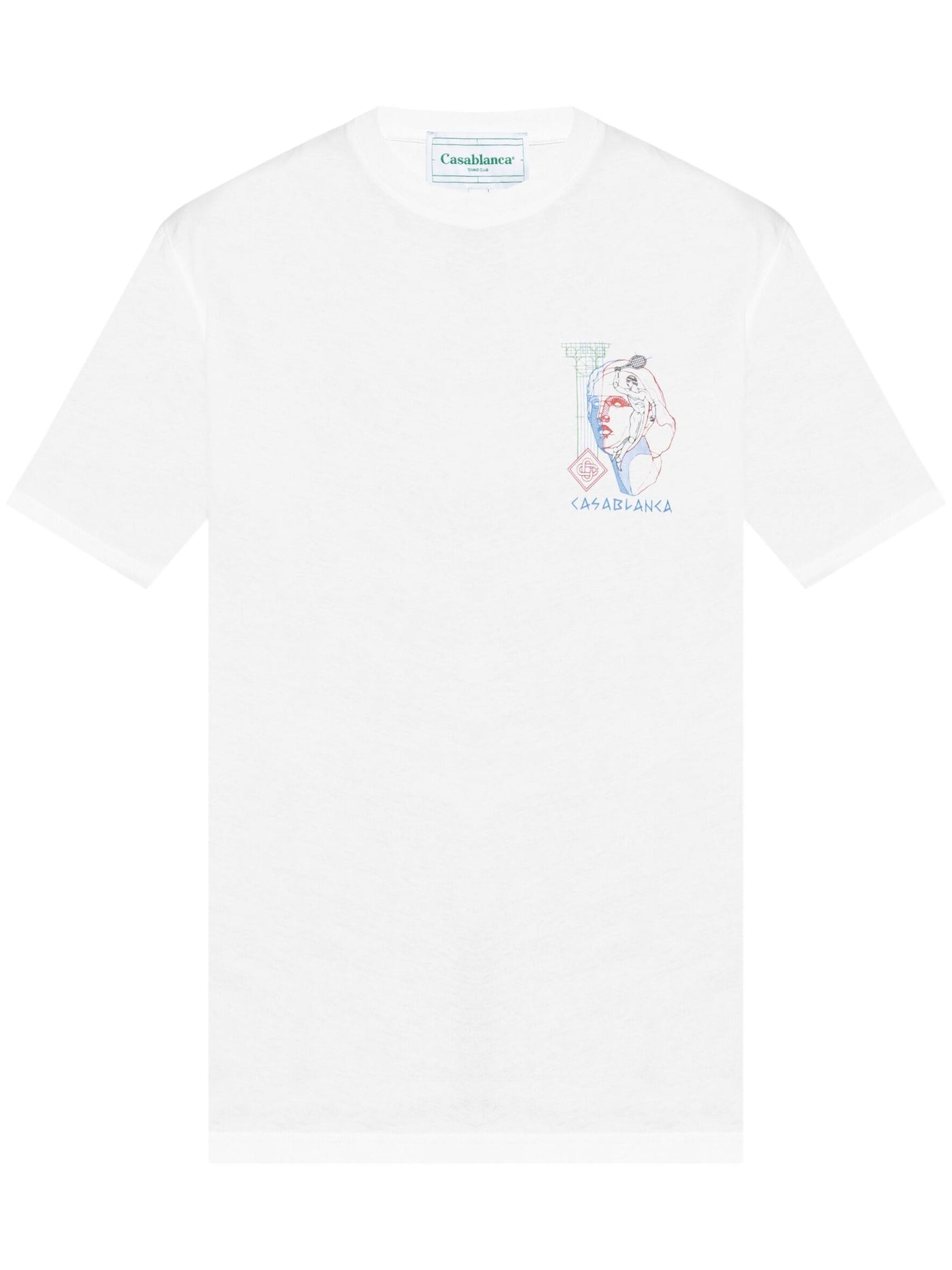 Casablanca Play In Progress bedrukt T-shirt in wit