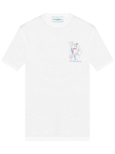 Casablanca Play In Progress bedrukt T-shirt in wit