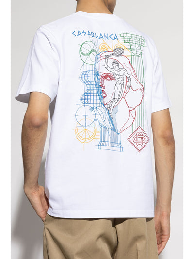 Casablanca Play In Progress bedrukt T-shirt in wit