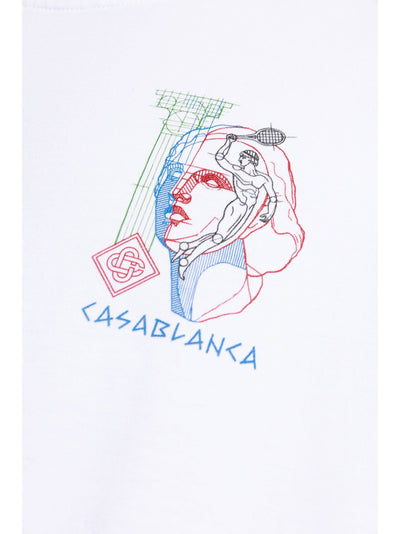 Casablanca Play In Progress bedrukt T-shirt in wit
