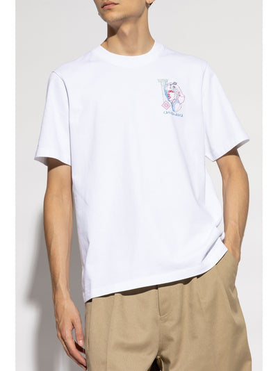 Casablanca Play In Progress bedrukt T-shirt in wit