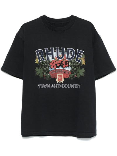 Rhude Town and Country bedrukt T-shirt in zwart