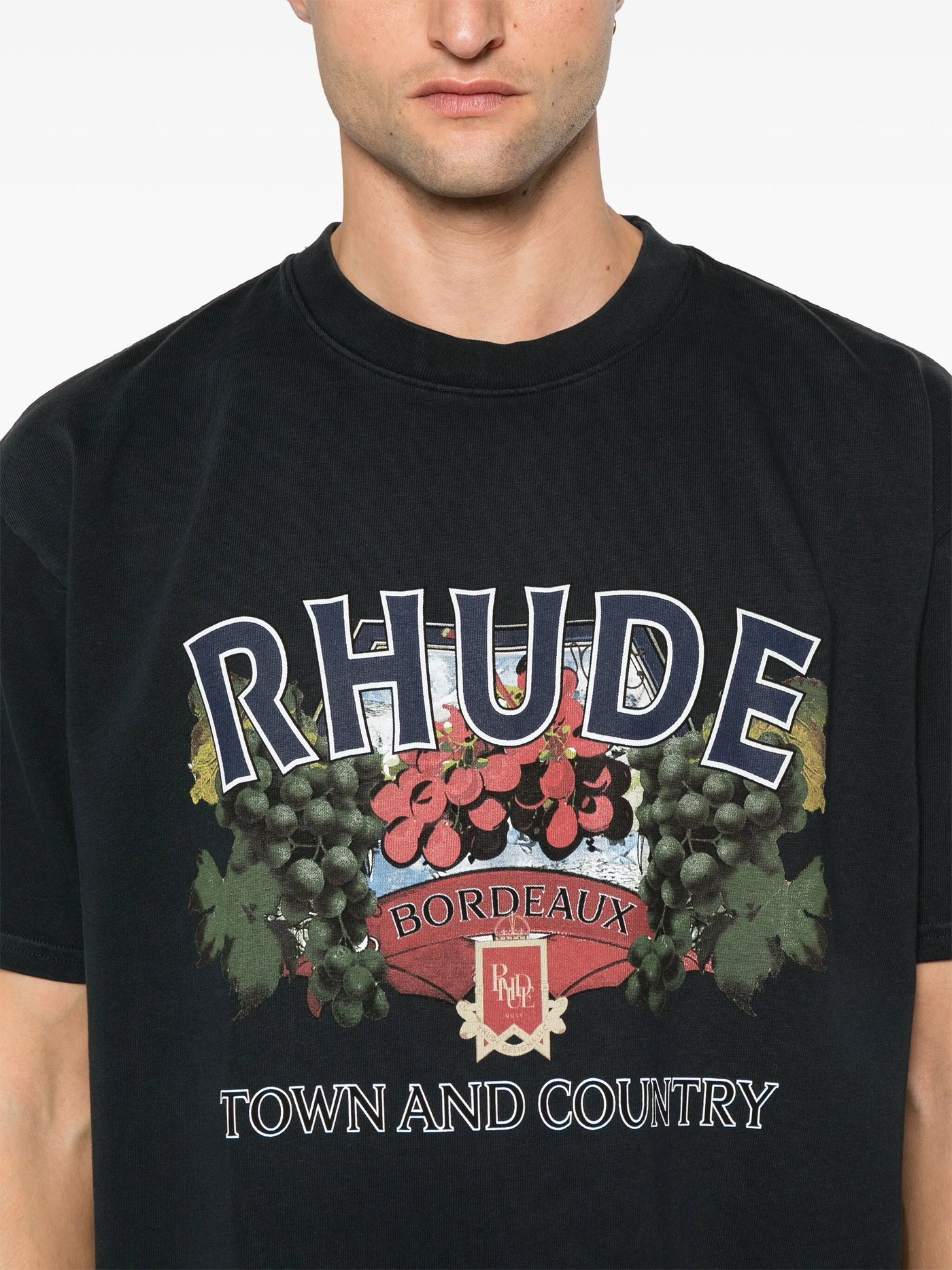 Rhude Town and Country bedrukt T-shirt in zwart