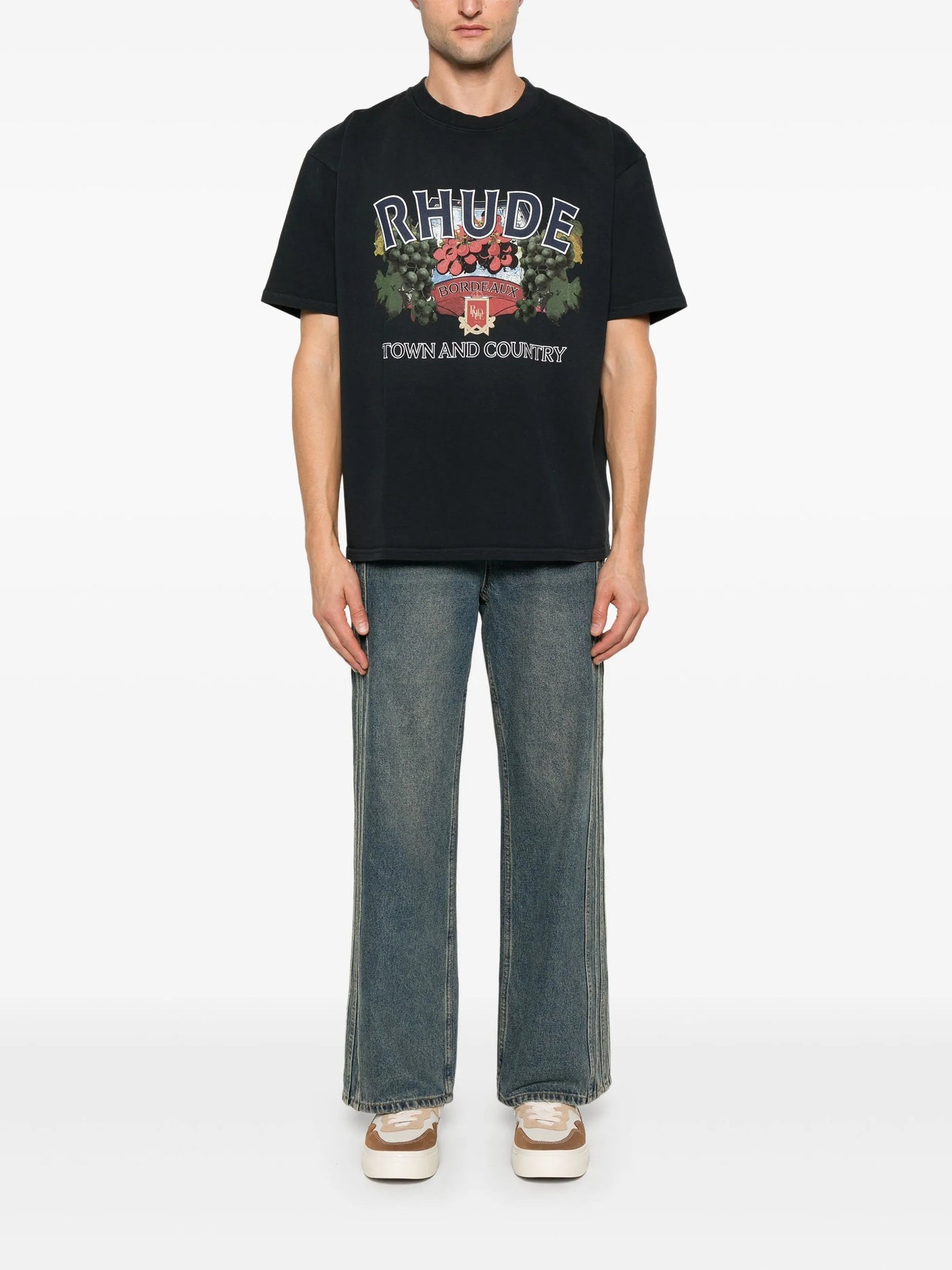 Rhude Town and Country bedrukt T-shirt in zwart