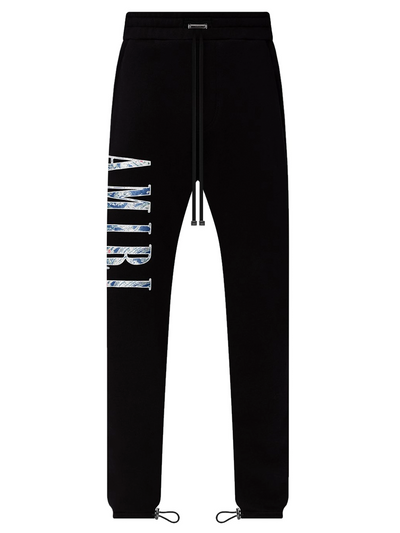 Amiri Paisley Applique Logo Joggingbroek in Zwart