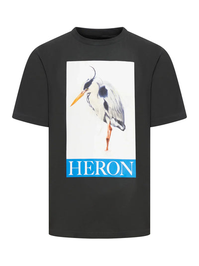 Heron Preston Bird Painted Print T-shirt in zwart