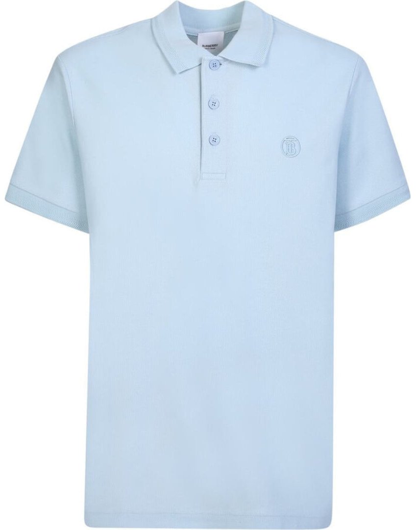 Burberry Branded Circle Logo Eddie Polo Shirt in hemelsblauw