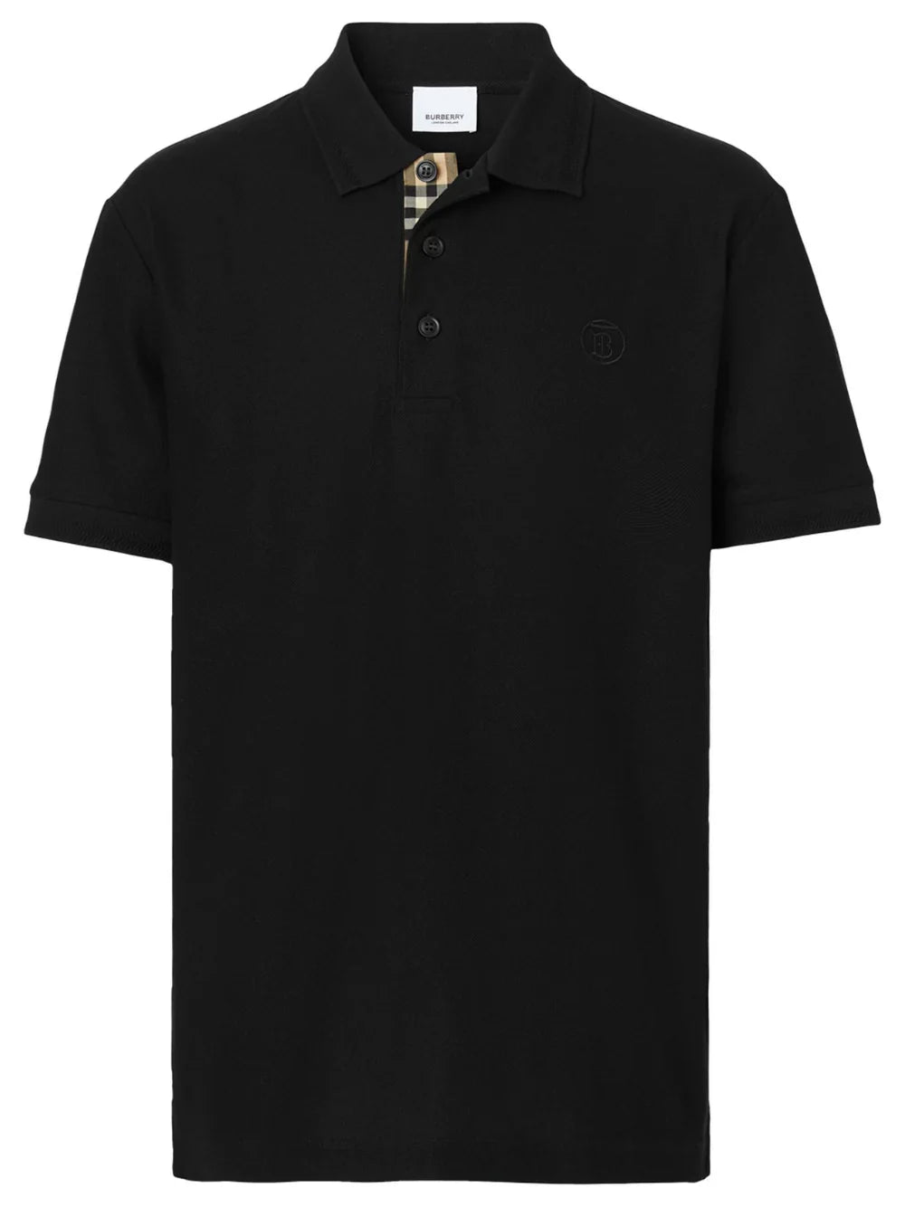Burberry Branded Eddie Circle Logo Zwart Poloshirt