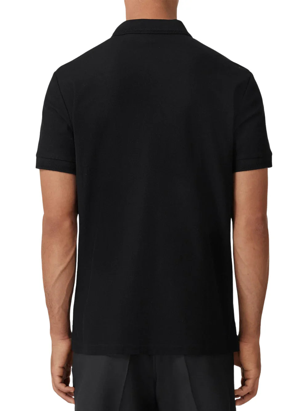 Burberry Branded Eddie Circle Logo Zwart Poloshirt