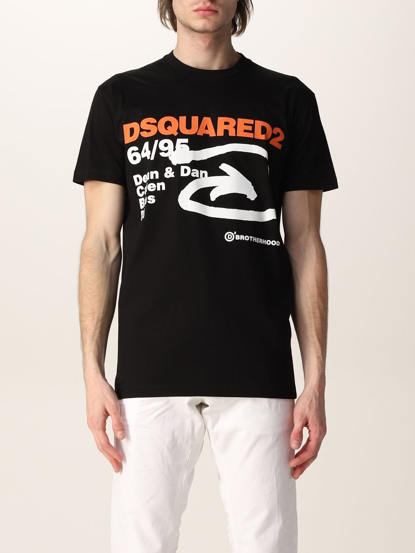Dsquared2 6495 Arrow Katoenen T-shirt Zwart