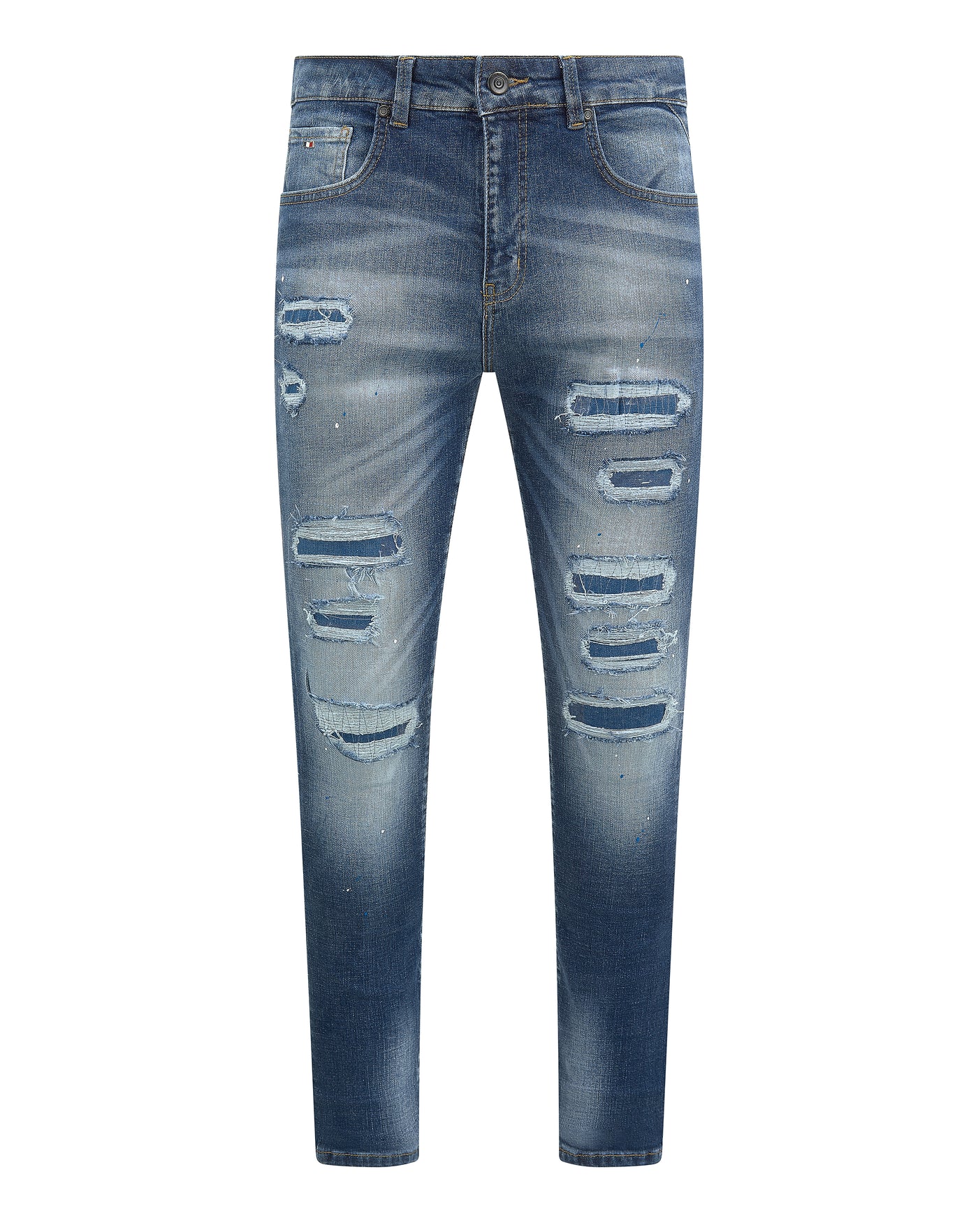 Magiri Montpellier gescheurde jeans met scheuren in blauw