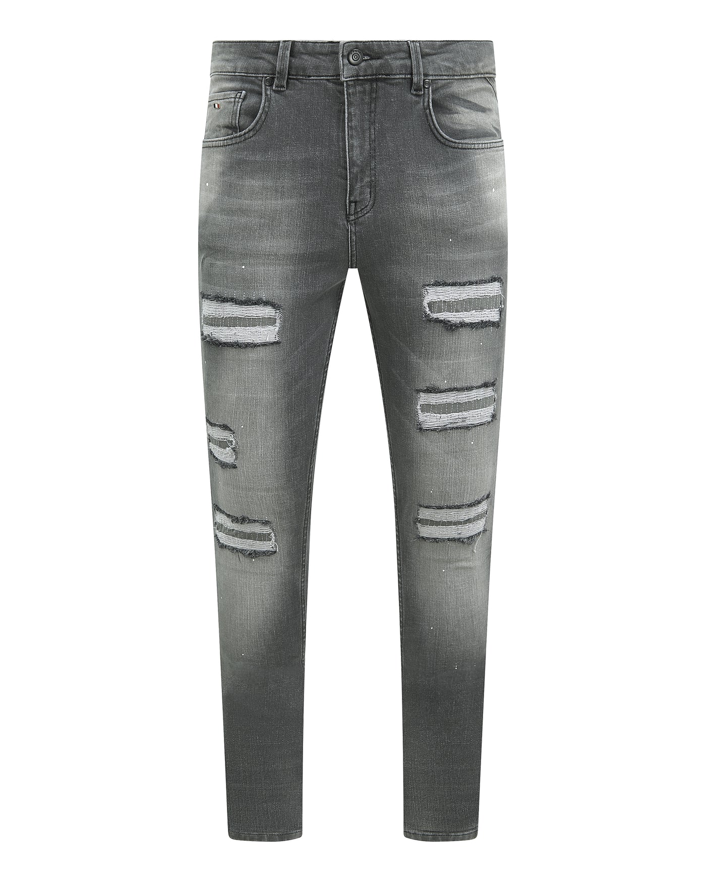Magiri Douai gescheurde patch jeans in grijs
