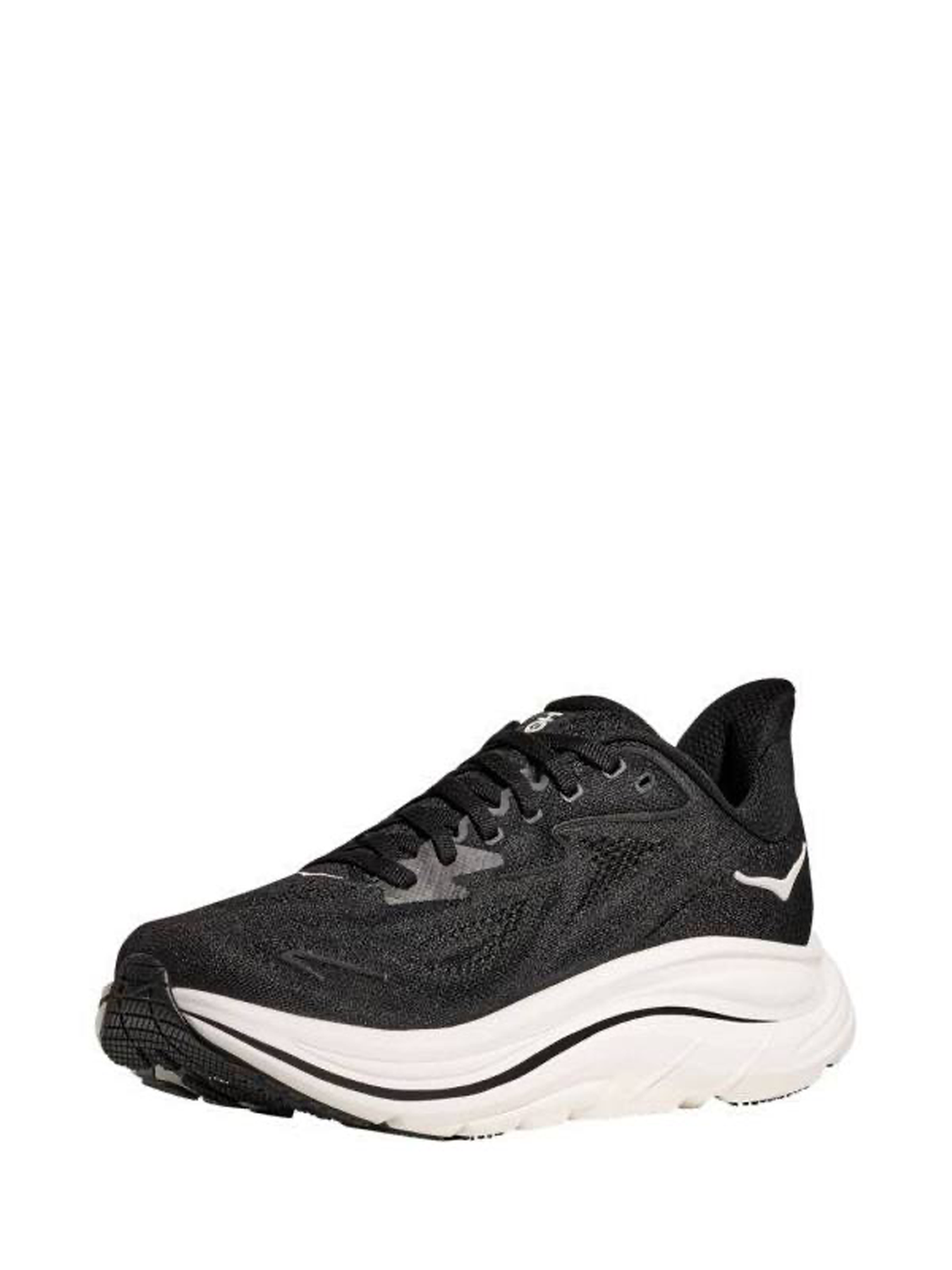 Hoka Clifton 10-trainers in zwart en wit