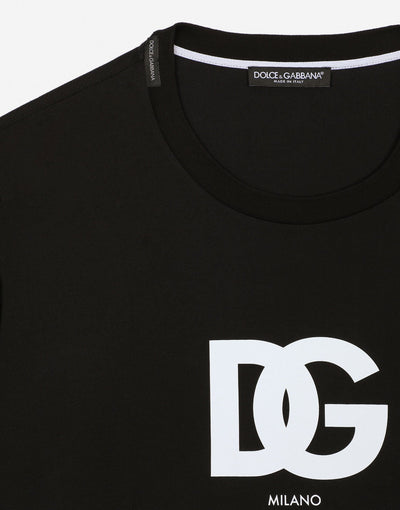Dolce & Gabbana DG Milano Logo Print T-shirt in Black