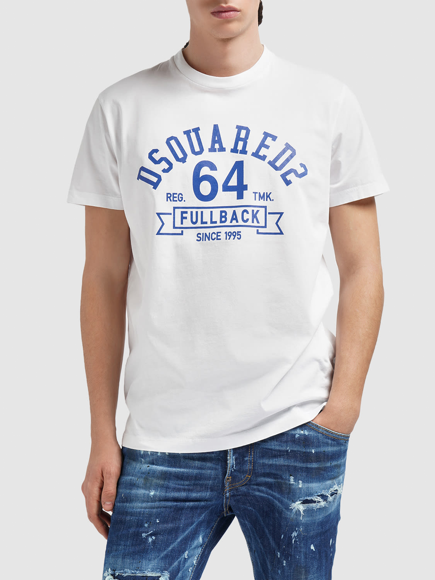 Dsquared2 FullBack 64 Logo Bedrukt T-shirt in Wit