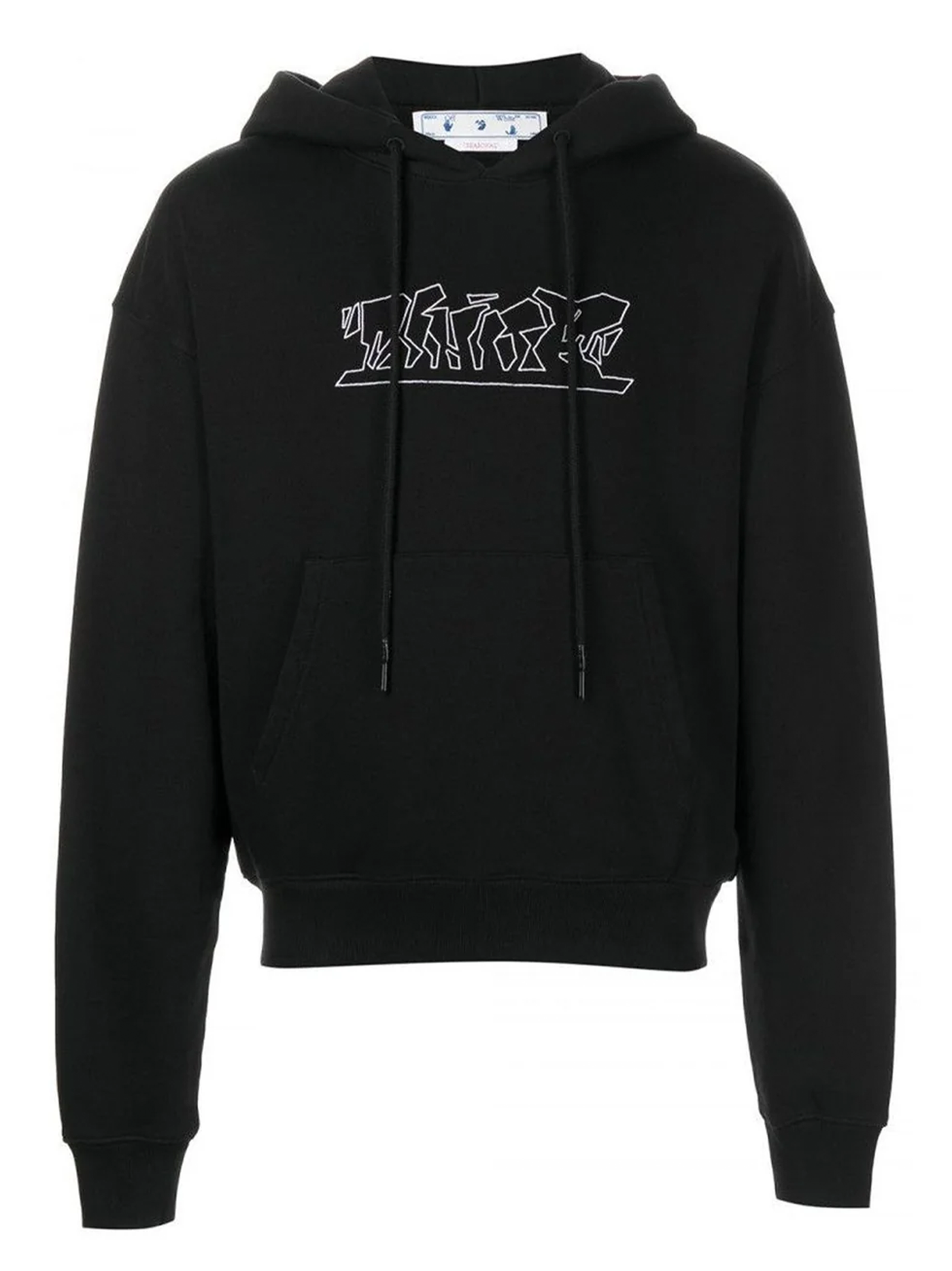 Off-White Figuur van Spraak Hoodie in Zwart