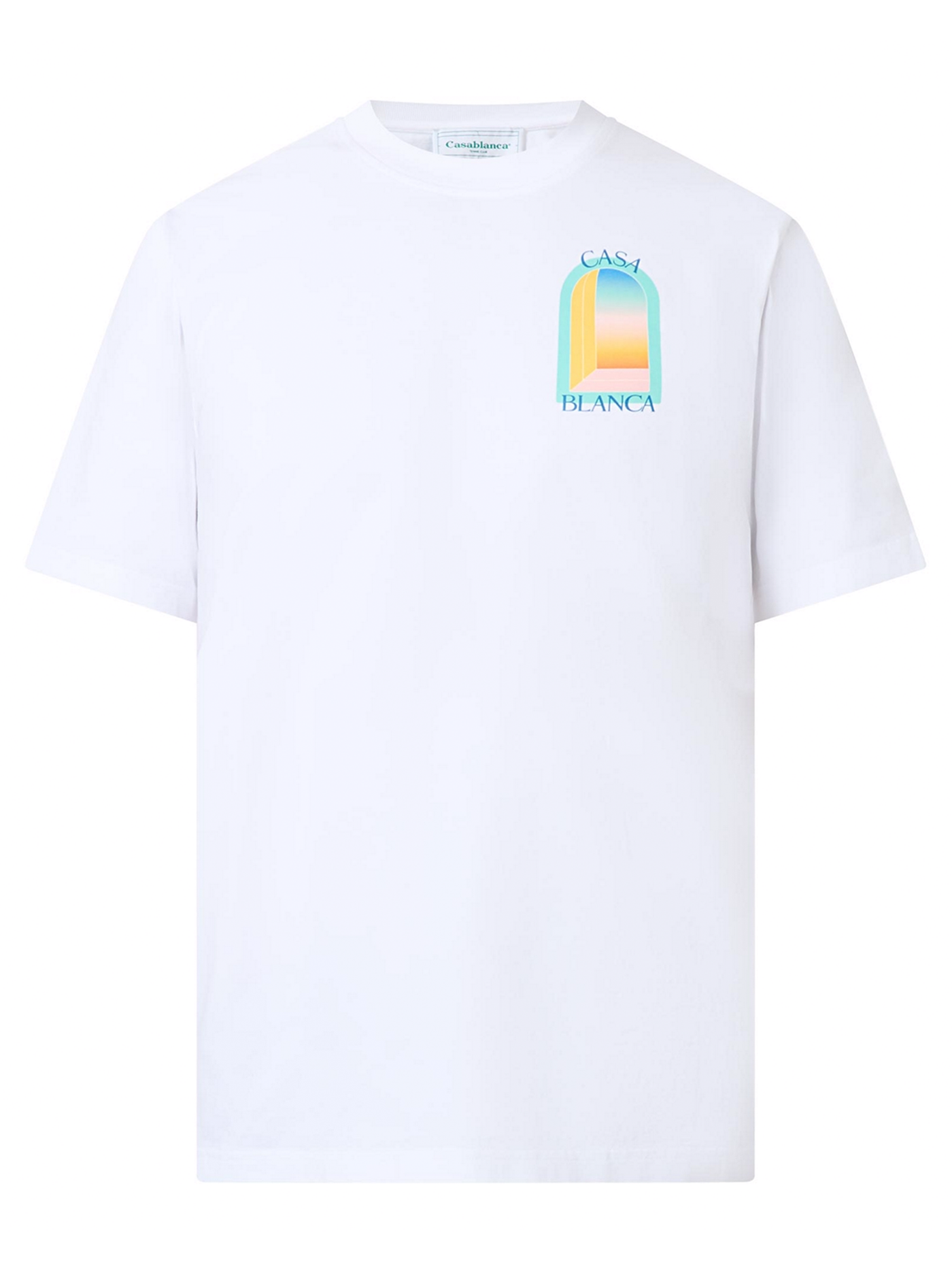 Casablanca L'Arche Colore bedrukt T-shirt in wit