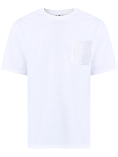 Loewe Anagram Fake Pocket T-Shirt in White