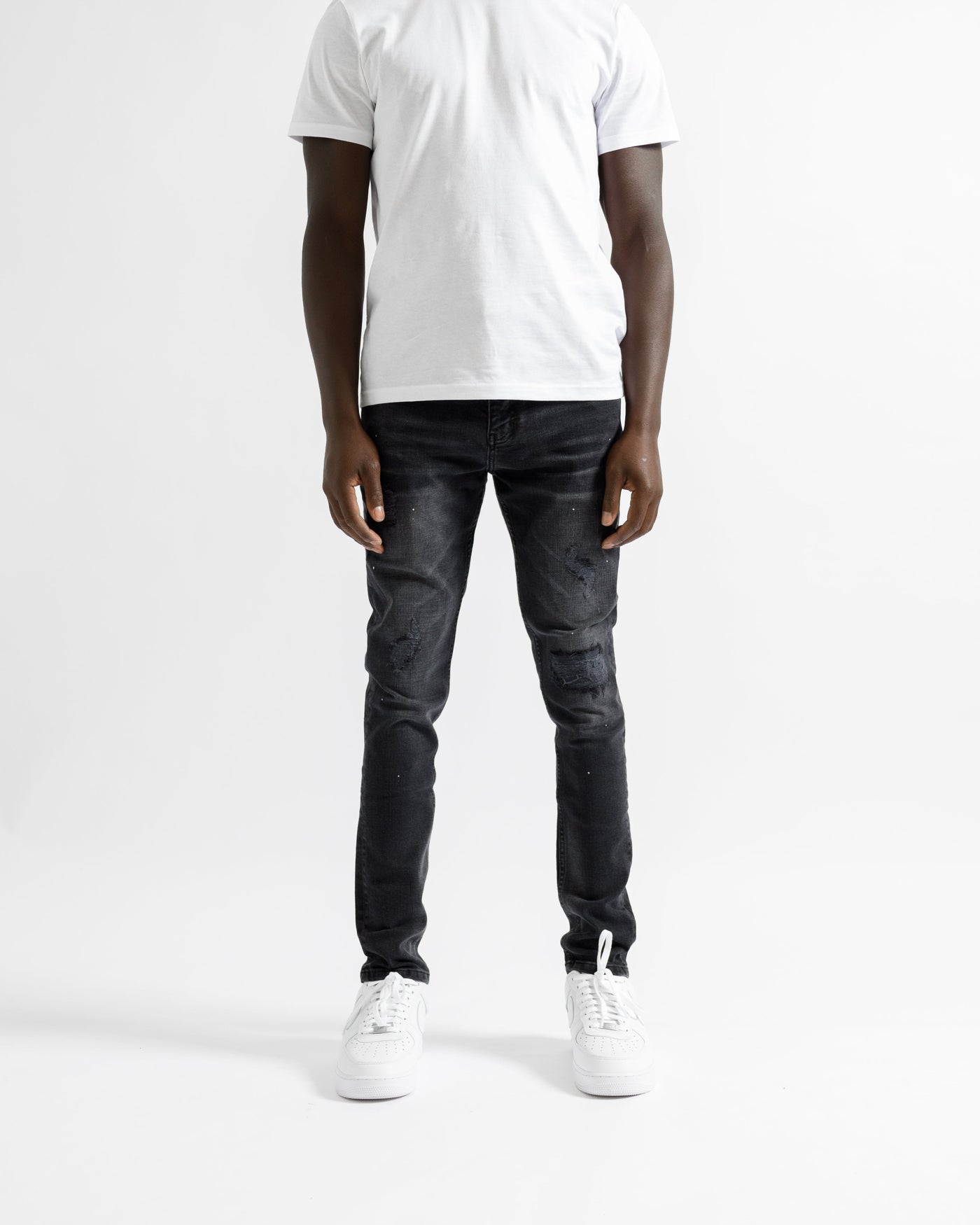 Magiri Marseille gescheurde jeans in zwart
