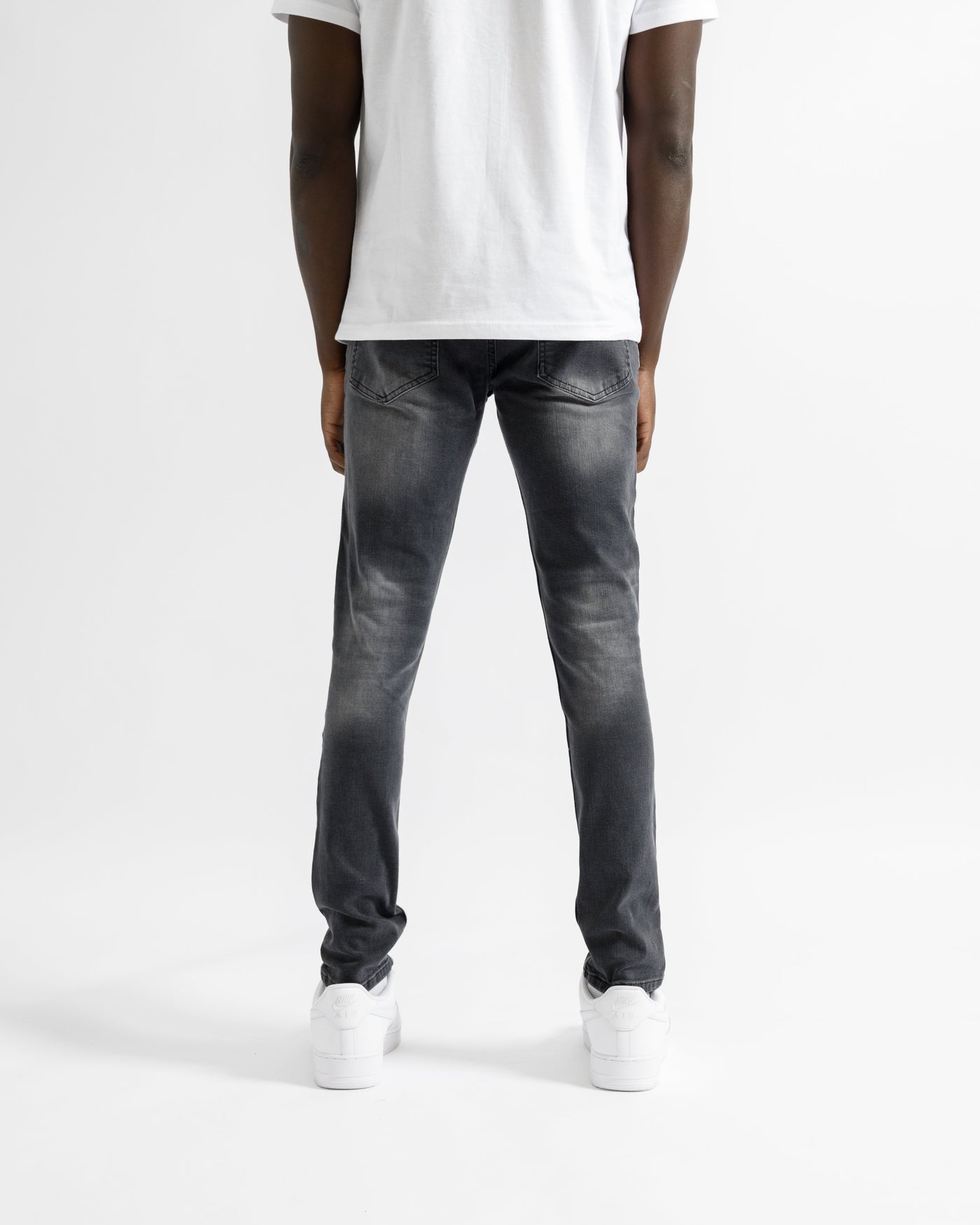 Magiri Bordeaux Bandana Versleten Jeans in Zwart