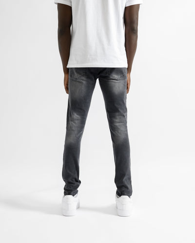 Magiri Bordeaux Bandana Versleten Jeans in Zwart