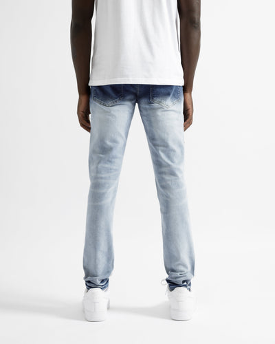 Magiri Cannes Gradient Faded Ripped Jeans in Blauw