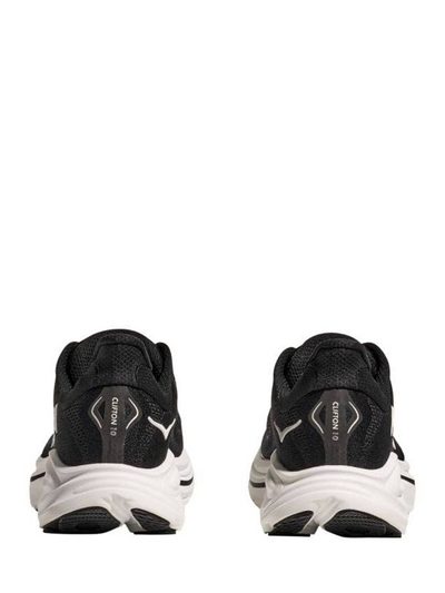 Hoka Clifton 10-trainers in zwart en wit