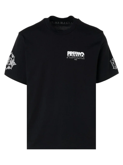 Amiri Premier Logo T-shirt in zwart