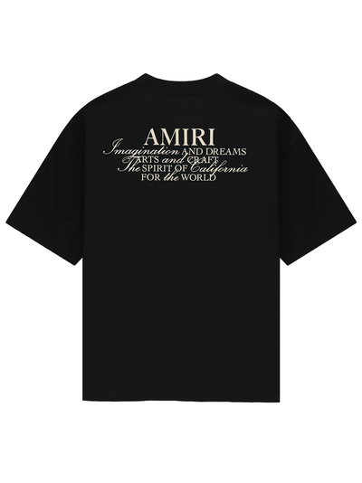 Amiri Spirit Logo T-shirt in zwart