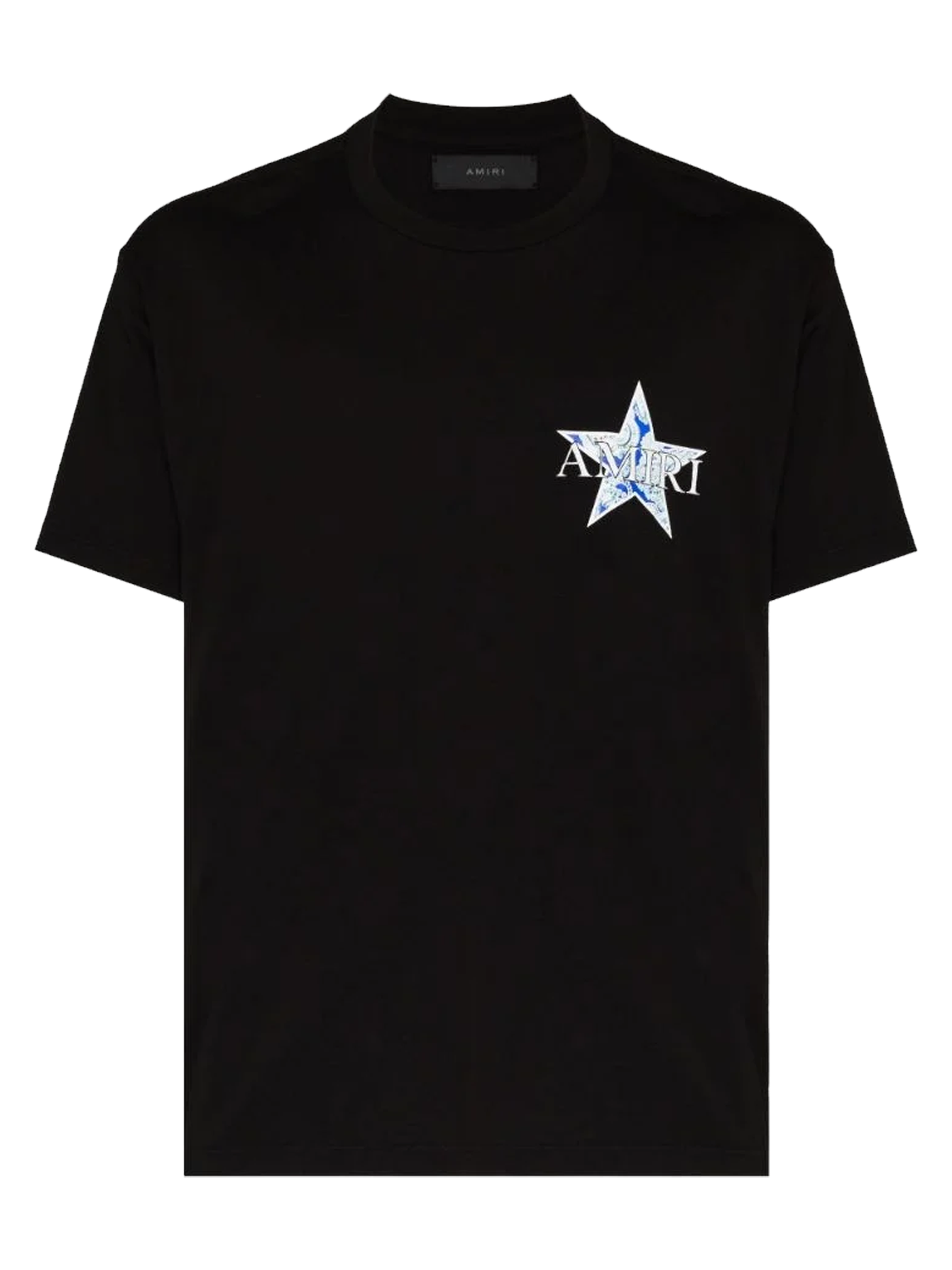 Amiri Paisley Blauw Sterrenprint T-shirt in Zwart