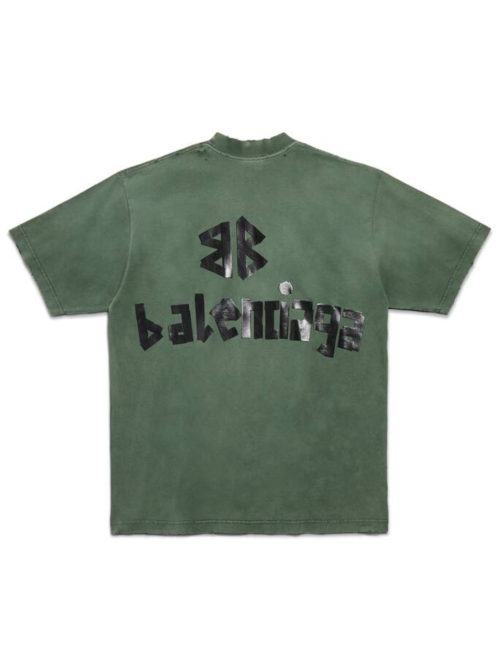 Balenciaga Taped Logo T-Shirt in Green