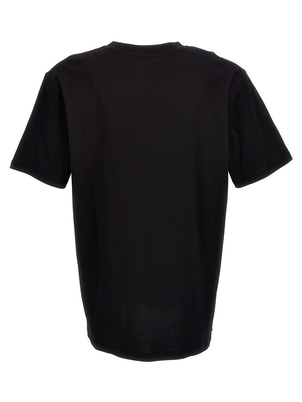 Balmain Logo Patch T-shirt in zwart