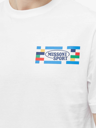 Missoni Sport Small Logo T-shirt in het wit