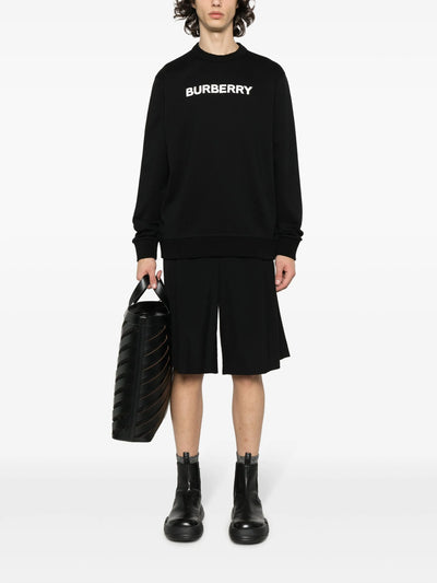 Burberry Logo Print Sweatshirt in Black