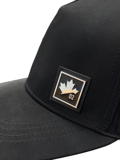 Dsquared2 Kleine Zilveren Plaquette Pet in Zwart