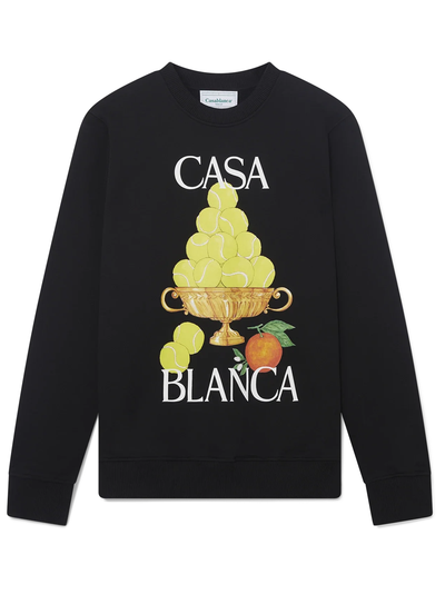 Casablanca La Corbeille D'Oranges Sweatshirt in Black