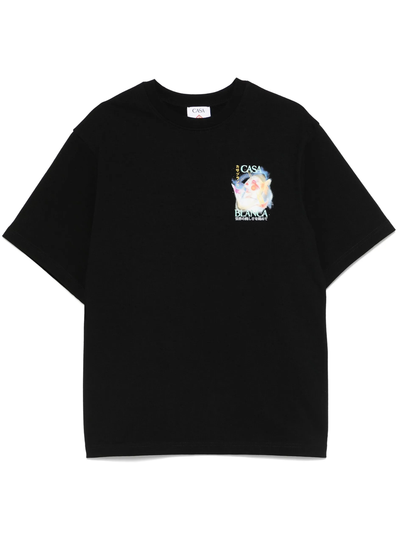 Casablanca Galactic Connection Oversized T-Shirt in Black
