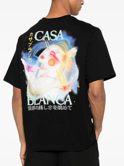Casablanca Galactic Connection Oversized T-Shirt in Black