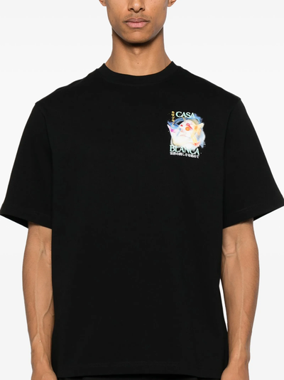 Casablanca Galactic Connection Oversized T-Shirt in Black