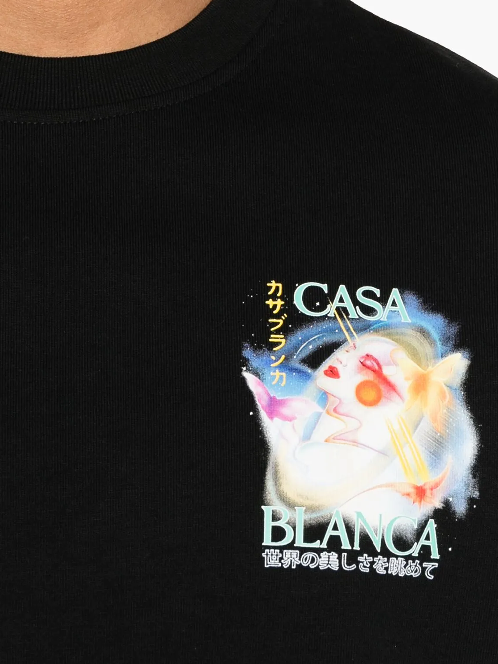 Casablanca Galactic Connection Oversized T-Shirt in Black