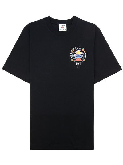 Casablanca Casa Way Mountain T-Shirt in Black