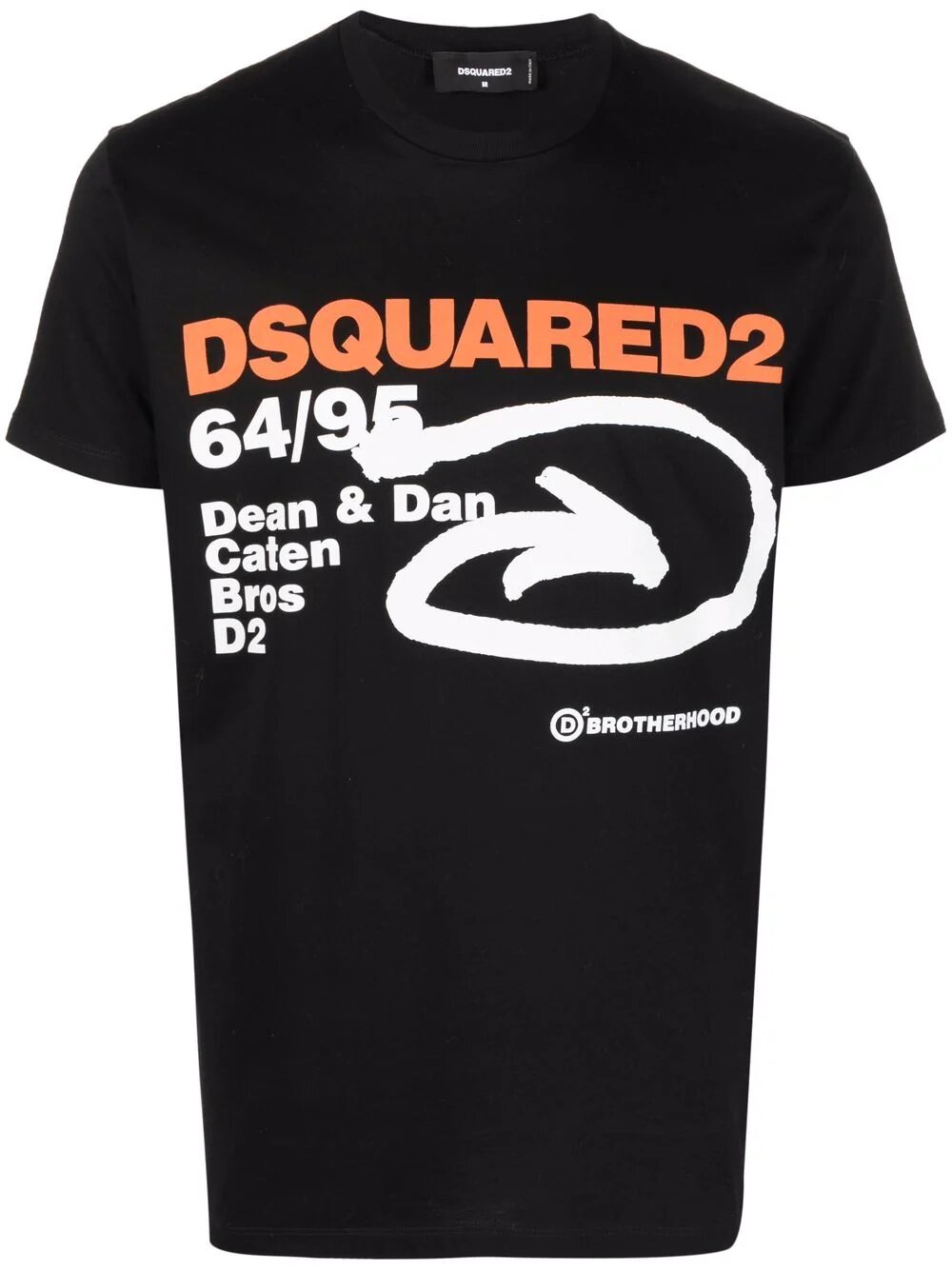 Dsquared2 6495 Arrow Katoenen T-shirt Zwart