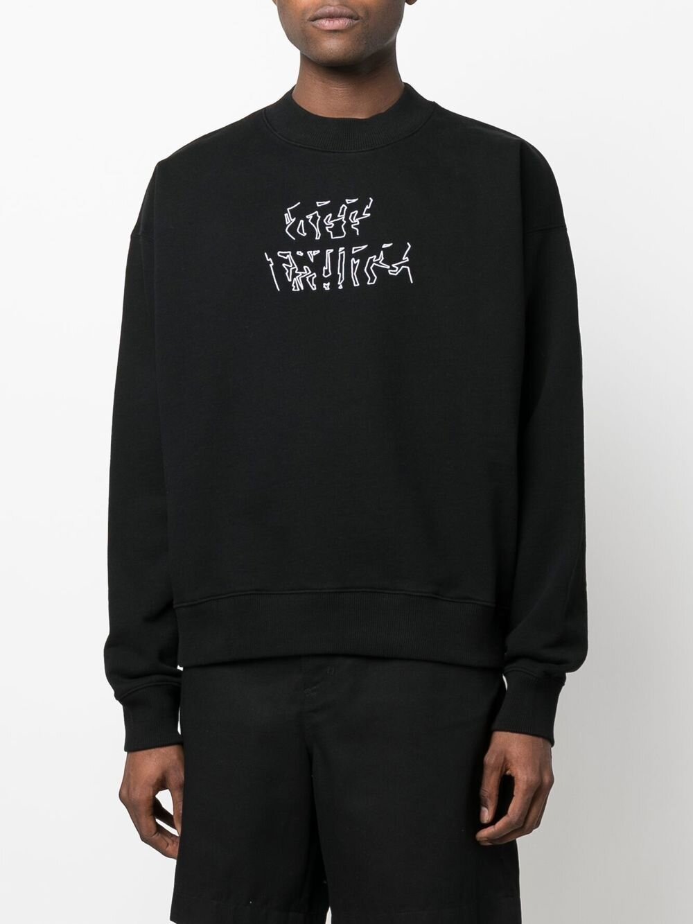 Gebroken wit Neen Arrow Skate zwart sweatshirt