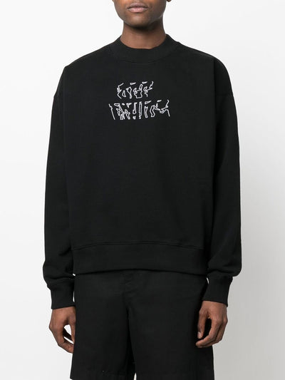 Gebroken wit Neen Arrow Skate zwart sweatshirt