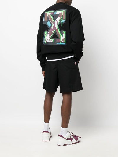 Gebroken wit Neen Arrow Skate zwart sweatshirt