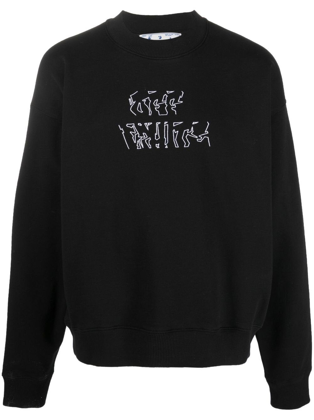 Gebroken wit Neen Arrow Skate zwart sweatshirt
