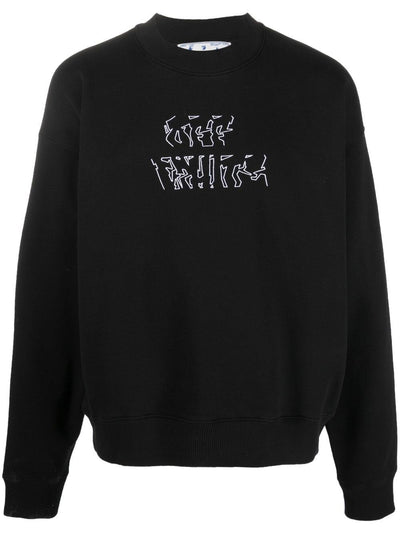 Gebroken wit Neen Arrow Skate zwart sweatshirt