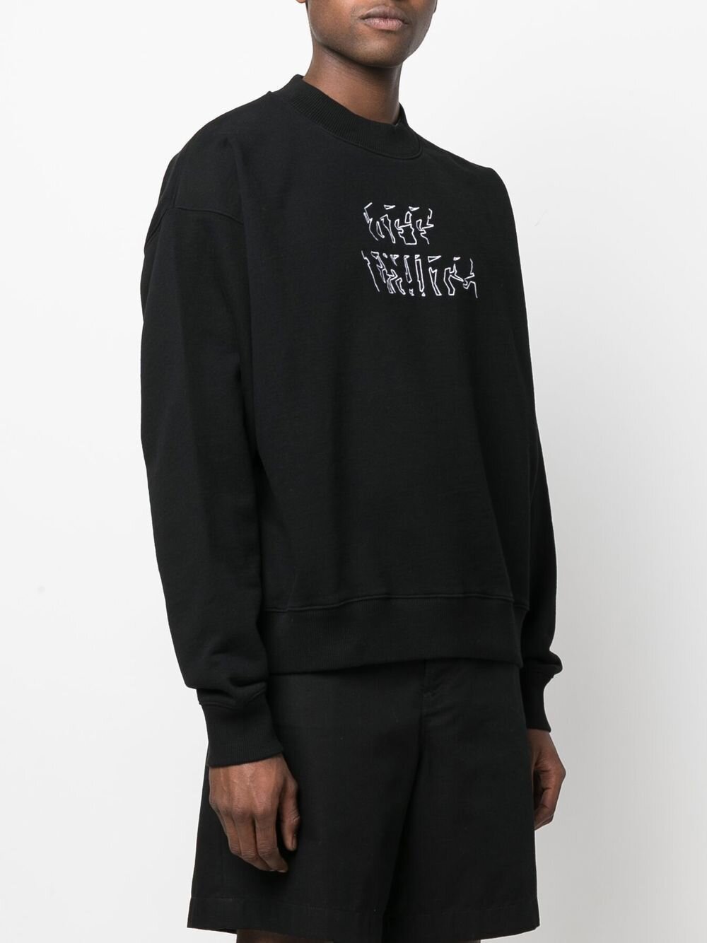 Gebroken wit Neen Arrow Skate zwart sweatshirt