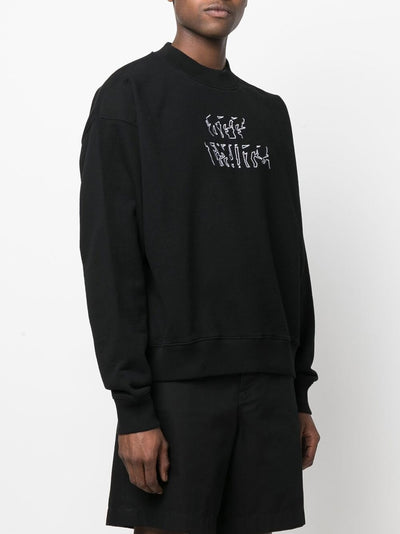 Gebroken wit Neen Arrow Skate zwart sweatshirt